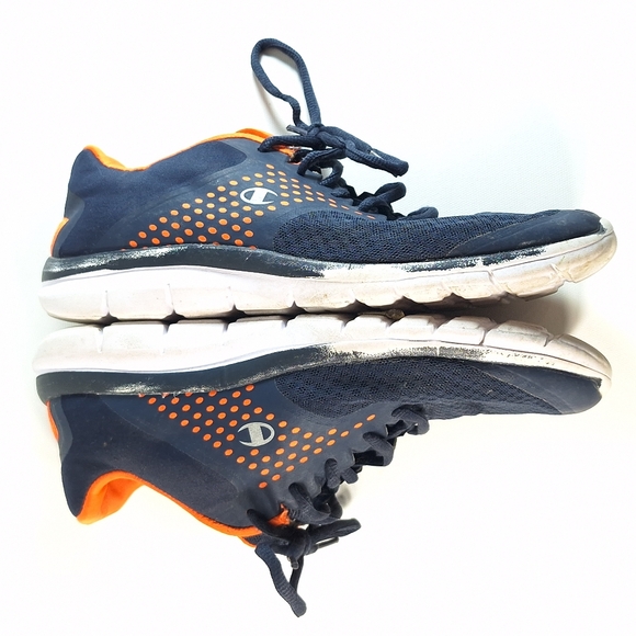 Champion Men's Navy Blue Orange Gusto Cross Trainer Shoes, 8 - Picture 8 of 12